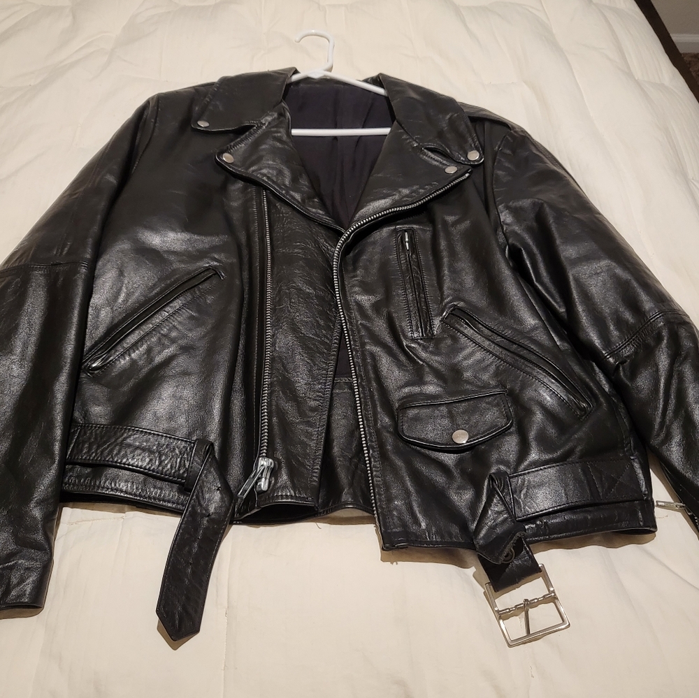 Biker Style Leather Jacket